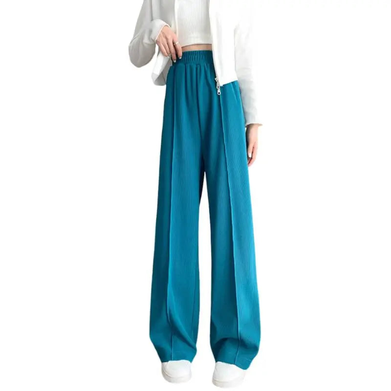Pantalon-Velours-Cotele-Femme-Formelle-Bleu