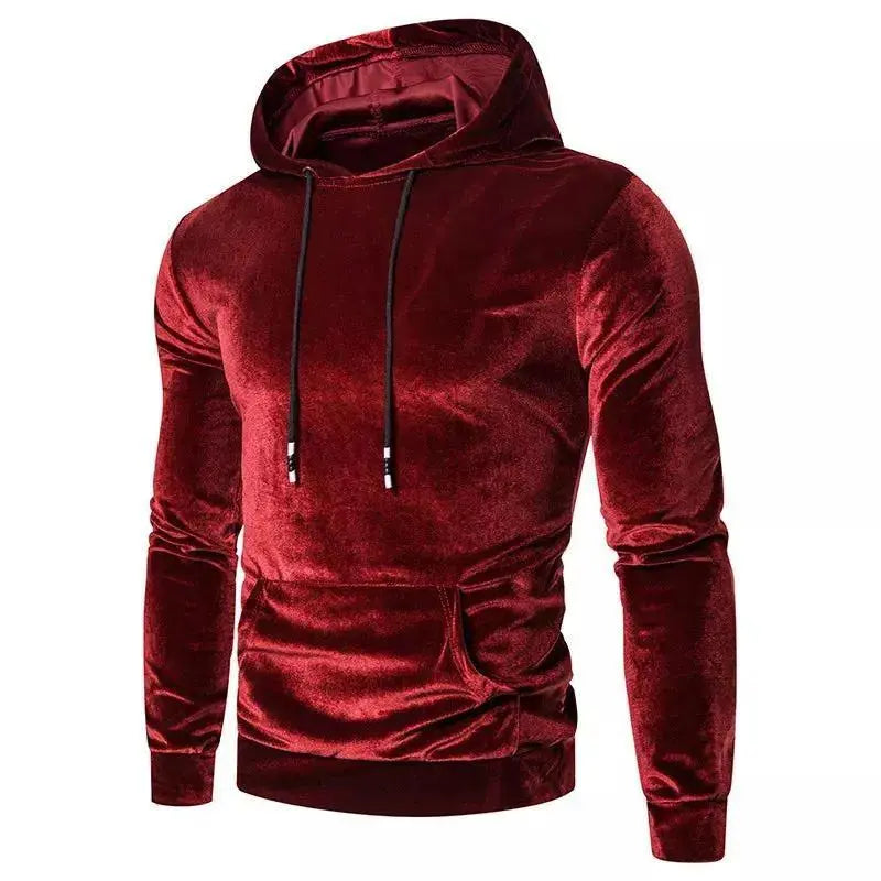 Sweat-Velours-Homme-Rouge