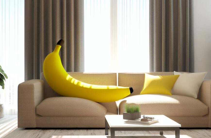 Peluche banane XL: confort et style pour chez vous