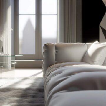 Tissu velours blanc: secret d'un intérieur chic