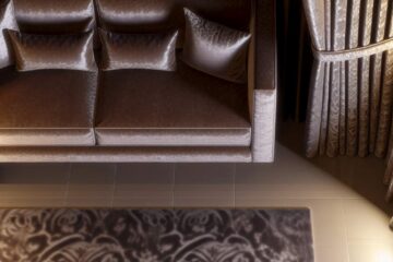 Velours fleuri: idées déco originales et chics